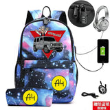 2Pcs ?4 ???? ?????? Backpack for Boys Girls Casual School Students Backpack