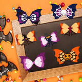 2Pcs Halloween Bows Metal Cutting Dies Pumpkin Spider Bat Die Cuts Embossing Mou
