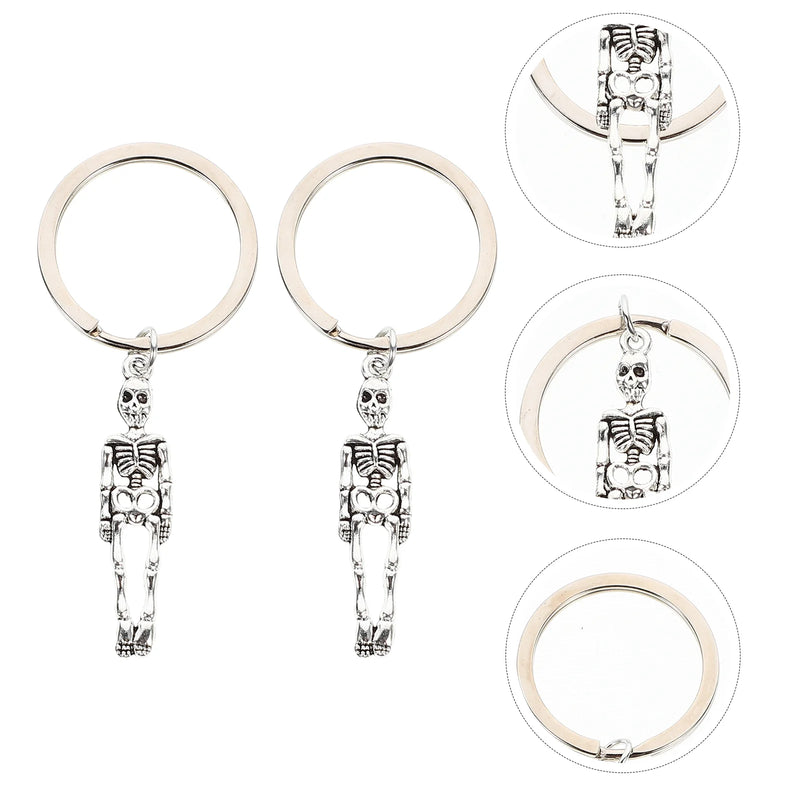 2Pcs Halloween Key Chains Key Pendants Bag Pendants Gift Supplies