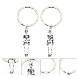 2Pcs Halloween Key Chains Key Pendants Bag Pendants Gift Supplies