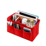 2Pcs Felt Fabric Handbag Organizer Purse Insert Bag - 26x15x14cm & 22x15x9.5cm