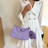 2Pcs Retro Women Crossbody Bags Casual Style Chain Shoulder Bags