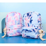 2Pcs Tie Dye Backpack and Lunch Bag Set for Girls Teens Student
