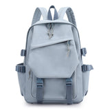 2Pcs Nylon Waterproof School Backpack Women Travel