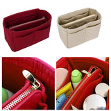 Felt Makeup Bag Organizer Insert Travel Toiletry Red M & S