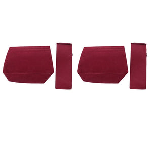 Makeup Bag Cosmetic Cases Felt Bag Organizer Red M