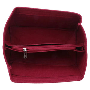 Makeup Bag Cosmetic Cases Felt Bag Organizer Red M