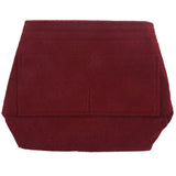 2X Red Felt Makeup Bag Organizer Insert Cosmetic Case