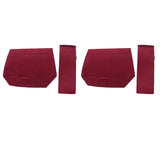Makeup Bag Cosmetic Cases Felt Bag Organizer Red M