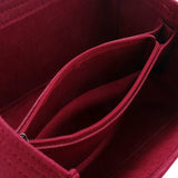 Makeup Bag Cosmetic Cases Felt Bag Organizer Red M