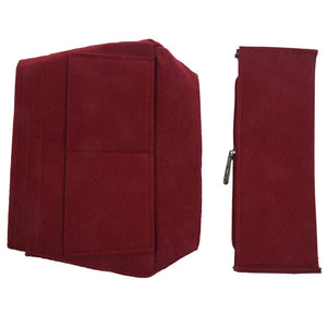 2X Red Felt Makeup Bag Organizer Insert Cosmetic Case
