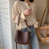 2pcs Crossbody Bag Solid Women Shoulder Bag Casual High PU Leather Messenger Bag