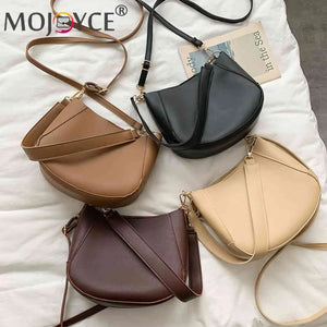 2pcs Crossbody Bag Solid Women Shoulder Bag Casual High PU Leather