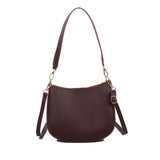 2pcs Crossbody Bag Solid Women Shoulder Bag Casual High PU Leather