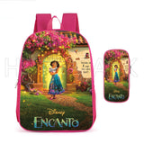 2pcs Mirabel Madrigal School Bag Pink Backpack for Girls Kids Lovely Mochila