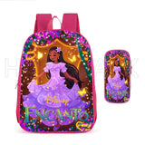 2pcs Mirabel Madrigal School Bag Pink Backpack for Girls Kids Lovely Mochila