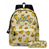 2pcs Pattern Children Backpack Printed Kids Primary School Bags Bookbags