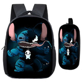 2pcs Stitch Kids School Bags Girls Boys Backpack with Pen Case