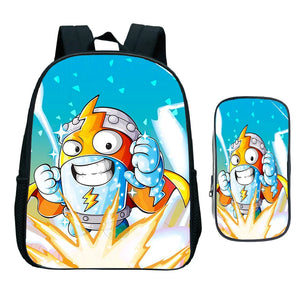 2pcs Kids Game Zings Backpack Children Superzings Primary
