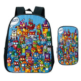 2pcs Kids Game Zings Backpack Children Superzings Primary