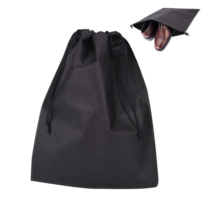 2pcs Travel Pouch Portable Drawstring Storage Bag Waterproof Nylon