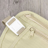2pcs Travel Pouch Passport Money Waist Belt Bag