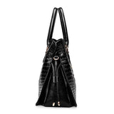 2pcs Crocodile PU Leather Shoulder Bags Set