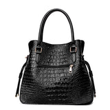 2pcs Crocodile PU Leather Shoulder Bags Set