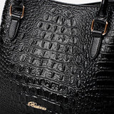 2pcs Crocodile PU Leather Shoulder Bags Set