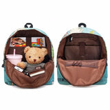 World Map Printing School Backpack with Pencil Case