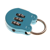 2pcs Cartoon Mini Digital Lock Gym Luggage Lock Random