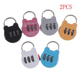 2pcs Cartoon Mini Digital Lock Gym Luggage Lock Random