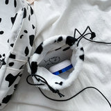 Milk Cow Canvas Backpack for Teen Girls