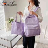 2pcs Ladies Bookbag Set College Rucksack for Vacations