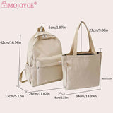 2pcs Student Bookbag Set with Handbag Large Capacity