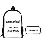 Butterfly Print Kids Backpack Set for Teens Boys Girls