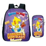2pcs/set Superzings Series 10 Backpack Pen Bag Kindergarten Bags Mochila Zings