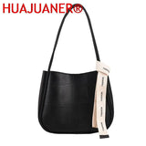 2Pc Pu Leather Women's Handbags Casual Bucket Women Shoulder Totes