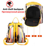 Anti-theft Women's Backpack Oxford School Teen Girls Travel Shoulder Bag
