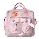 Waterproof Nylon 3-in-1 Backpack for Teenage Girl