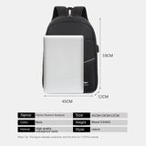 Men Backpack USB Charging School Bag Travel Backpack Waterproof Storage