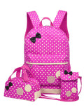 Lightweight School Backpack Travel Large Capacity for Girls Polka Dots