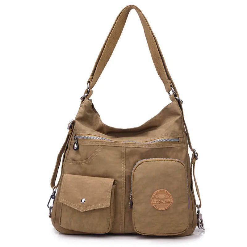 3-In-1 Women Bags Multifunction Backpack Shoulder Bag Nylon Tote