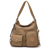 3-In-1 Women Bags Multifunction Backpack Shoulder Bag Nylon Tote