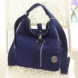 3 In 1 Women Bags Multifunction Backpack Shoulder Bag Nylon Cloth Tote