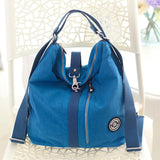 3 In 1 Women Bags Multifunction Backpack Shoulder Bag Nylon Cloth Tote