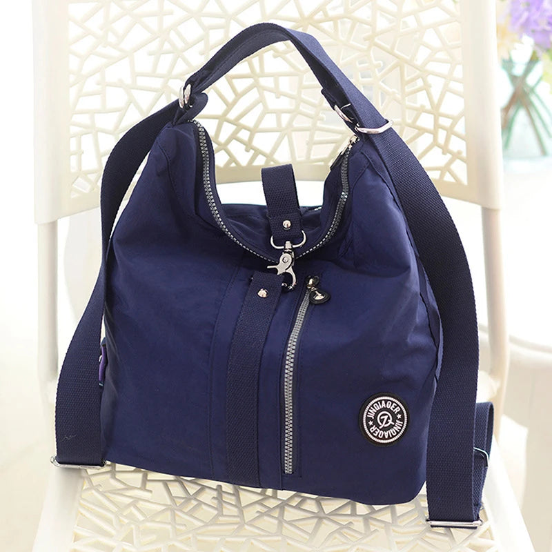 3 In 1 Women Bags Multifunction Backpack Shoulder Bag Nylon Tote