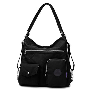 3-In-1 Women Bags Multifunction Backpack Shoulder Bag Nylon Tote