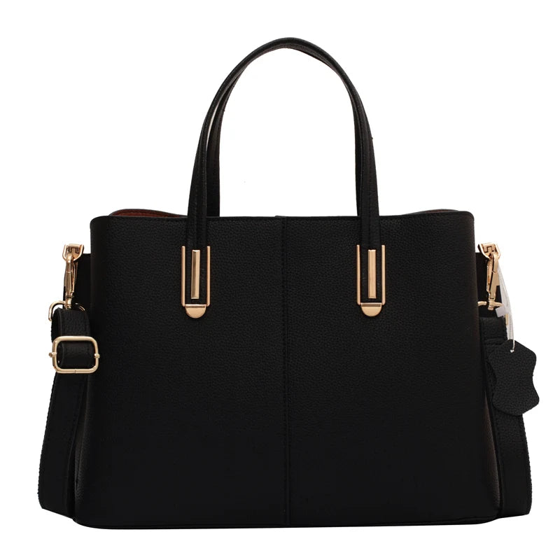 Large Capacity Leather Tote Female Purses Handbags Women Bag