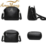 3 Layers PU Leather Handbags Purses Small Crossbody Shoulder Messenger Bags